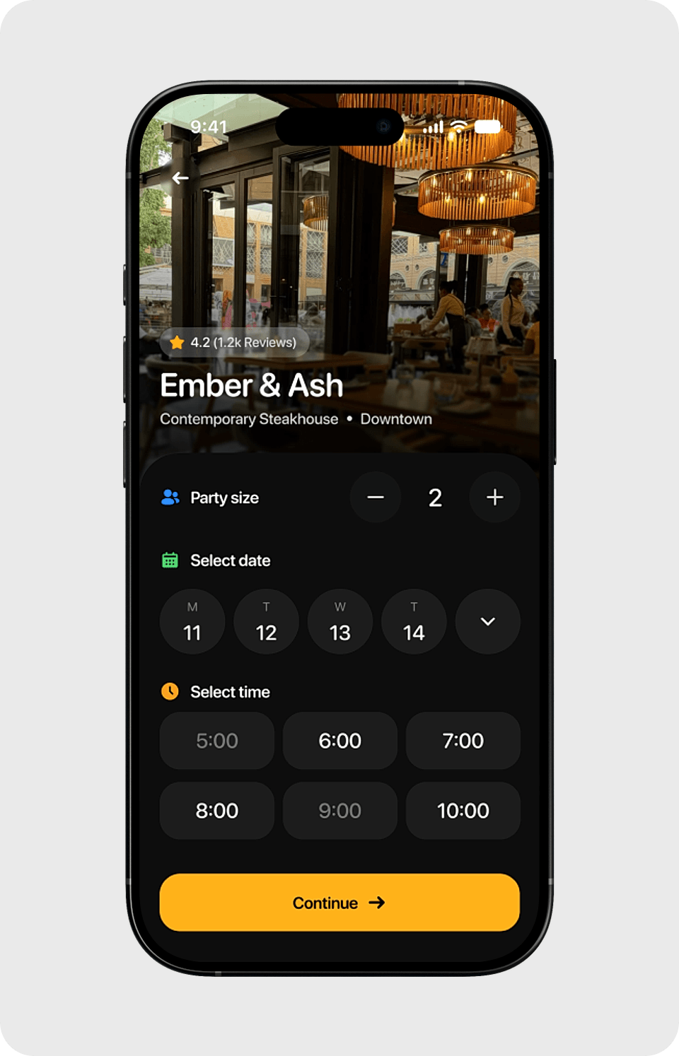 Ember & Ash - Restaurant Booking
